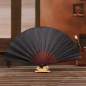 ✨限時殺價/桃園發貨✨10寸繪畫摺扇中國絹布風男女扇絹扇復古風摺疊空白扇子夏季日用品