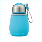 asdfkitty可愛家精品店 asdfkitty*內海產業 玻璃瓶/冷水壺-附保護套-藍色-可手提-日本正版商品