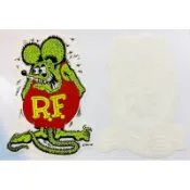 【MOONEYES】原版RAT FINK RF老鼠芬克 經典圖樣車貼紙 大尺寸[RD001WH]