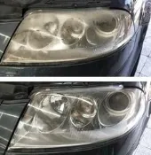 大燈快潔現場施工 Volkswagen VW 福斯 Passat Touareg B5 B55 原廠車大燈泛黃霧化翻新