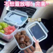 便攜式食品級保鮮盒 水果蔬菜收納盒 冷凍整理盒 環保餐盒 便當盒 分隔保鮮盒 冷凍保鮮盒 水果保鮮盒 沙拉保鮮盒 保鮮盒