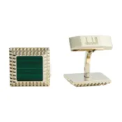 【BreezeOnline 微風精品線上】dunhill 孔雀石釘纹袖扣