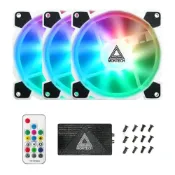 【全聯線上購】【MONTECH 君主】Z3 Pro ARGB PWM 12cm 風扇(白色/3顆裝+控制器)