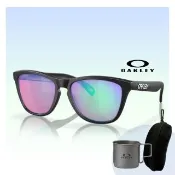 【Oakley】Frogskins 亞洲版 高爾夫休閒抗UV太陽眼鏡(OO9245-E4 Prizm Golf 鏡片)