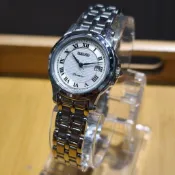 二手 實品在台北 日本精工SEIKO Premier白色羅馬面 石英鋼帶女錶7N82-0HE0 日本製造 水晶玻璃