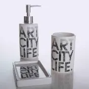 【MioMall 米歐廣場】舒蕾馬Sorema 現代時尚ART CITY LIFE洗手乳罐/沐浴乳罐(★奢華渡假飯店衛浴品味★)