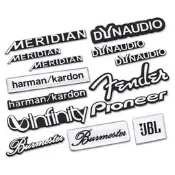【現貨】丹拿 Dynaudio 芬達 Burmester 哈曼卡頓 JBL 音響貼 汽車喇叭標 改裝音響標