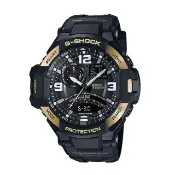 【CASIO 卡西歐 G-SHOCK 系列】數位羅盤/溫度/計時_LED_造型飛行錶(GA-1000)