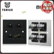 【超萬人回購】86型D型網絡超五類單口雙口三孔四口電腦面板信息多媒體牆壁插座