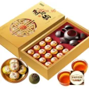 【送茶具】匠心韻味新會小青柑 青柑普洱禮盒 普洱茶葉  熟普橘普 禮盒裝小青柑 自飲袋裝小青柑 送禮禮袋裝