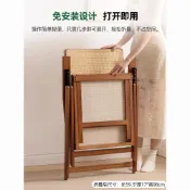 躺椅 搖搖椅 休閒椅 摺疊椅 椅子 躺椅藤編竹摺疊午休可坐可躺戶外老人專用藤椅結實椅子耐用躺椅