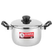 【ZEBRA斑馬牌】TIGER 雙耳鍋 22CM 4.5L 【304不銹鋼 湯鍋 煮鍋 魯鍋】