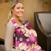 現貨[愛育亭]美國BEBE AU LAIT時尚哺乳巾/餵奶巾/授乳巾Papillon純棉款