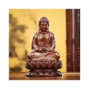 (店+)紫銅三寶佛坐像釋迦摩尼 藥師佛 阿彌陀佛家居辦公室桌面迷你佛像｜YY8211