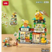 LOZ 1294 檸檬茶店 1295 螺螄粉店 折疊街景系列