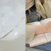 (店+)Rencontre 韓國 麻繩捲純銀手鐲