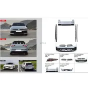 小亞車燈＊全新 福斯 VW GOLF8.5 GOLF 8.5 升級 R-LINE 前保桿 側裙 後保桿 水箱罩 素材
