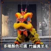 可開發票 竹編羊毛定製舞獅道具服裝南獅醒獅舞獅道具套裝獅頭表演道具套裝舞龍舞獅 醒獅 獅被 獅子頭 活動道具 節目表演