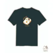 MIGUOMAO-早安蛋吐司_白 童裝 衣服 白T 黑T 插畫 台灣文創 中性款 親子裝 童裝 情侶 現貨免運 單售批發