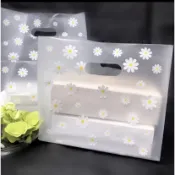 【台灣現貨批發】打包袋 小清新雛菊塑膠袋 一次性食品透明包裝烘焙打包袋 甜品沙拉壽司蛋塔 月餅盒手提袋 小飾品購物手提袋