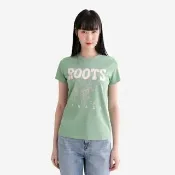 【Roots】Roots女裝- AURORA ANIMAL CLASSIC 短袖上衣(羅勒綠)