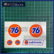 [MOTOBANK]76 Lubricants(大小組合) 防水 機車貼紙 車身貼 F00323