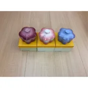 〈〈裝修清櫃拍賣〉〉  LE CREUSET 花型烤盅（粉彩紫、粉樹莓、櫻花粉）～