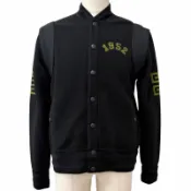 【DOKODEMO】全新 □ GIVENCHY 22SS BM00V34Y9M 大學標誌 4G 貼片棒球外套 黑色 XS 正品男款