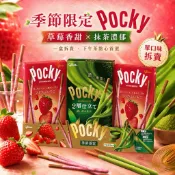 《大吃貨團購》現貨 百奇 夏季雙享組 單盒拆賣 雙層抹茶 草莓粒粒 好市多 Pocky 日本限定 巧克力餅乾棒 零食
