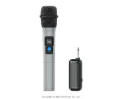 悅適影音教學導覽用品 U01B UHF單頻道手握無線麥克風(經濟型)/固定頻率/訊號穩定音質清晰/3號電池2顆(不隨附)/接收器輕巧