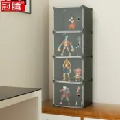協貿國際日用品生活5館 樂高收納盒子透明立牌棉花娃娃收納墻神器樣品茉莉的一天手辦展示