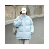 (店+)羽絨外套男女款大尺碼秋冬天防風防水保暖外套防寒鋪棉外套大衣休閒運動連帽風衣外套短版羽絨衣服厚麵包外套短版登山滑雪衣外套