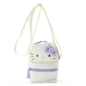 震撼日式精品百貨 【震撼精品百貨】Hello Kitty 凱蒂貓~日本SANRIO三麗鷗 KITTY兒童造型尼龍斜背包(白紫大臉款)*80867