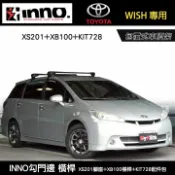 MyRack 車架專家 MRK 皮卡配件 MyRack TOYOTA WISH 專用 XS201腳座+XB100橫桿+KIT728配件包 勾門邊 包覆式車頂架