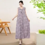 [韓國K.W.]韓國空運新款薰衣草香萬年不敗款洋裝(小香風/輕量涼感/背心裙/休閒/日系/通勤/渡假)