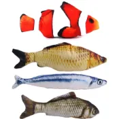 【現貨】貓草仿真魚玩具 20cm 貓薄荷魚抱枕 可拆洗拉鍊 貓咪磨牙咬咬玩具 秋刀魚 鯽魚