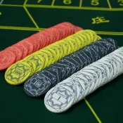 熱銷 陶瓷籌碼德州撲克百家樂籌碼麻將打牌棋牌室專用賭場籌碼錢幣定製特價