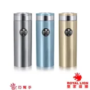 【i郵購】巧幫手居家生活館 【Royal Lion 皇家雄獅】不繡鋼濾網真空保溫瓶 360ml (超值二入)
