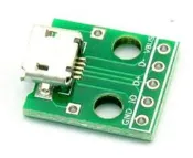 附排針 MicroUSB  SMD 母座B型轉 DIP 2.54mm 5Pin轉接板