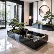 【送貨到府--聊聊客服】 陽台創意流水魚缸花箱金屬落地露台水景循環魚池不銹鋼庭院組合