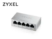 「阿秒市集」限量 ZyXEL 合勤 GS-105B V3 鐵殼 5埠 Giga 乙太網路交換器 集線器 HUB V5