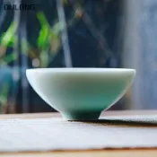 協貿國際日用品生活5館 景德鎮傳統手工制作影青陶瓷斗笠碗家用飯碗文藝復古食器中式餐具