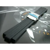 免運【錶帶家】Oris 豪利時 TT1 機械錶完全代用F1胎紋頂級矽膠錶帶非劣質膠帶另有 TT2