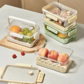 保鲜盒 密封保鮮盒 密封盒 可冷凍 可冷藏新款收納盒食品級大容量冰箱保鮮盒水果蔬菜密封冷凍整理儲物野餐