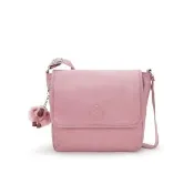 【KIPLING】溫柔荷花粉輕巧簡約側背包-TAMSIN B 女包