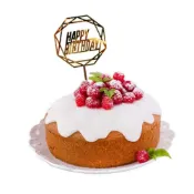 (店+)蛋糕裝飾插牌 (生日蛋糕 生日派對 生日快樂 小熊花圈鑽石 壓克力)