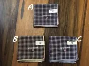 M-21/NEW＜日本MCGREGOR　刺繍LOGO格柄方巾/手帕＞