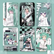 初音未來雌小鬼學生滑蓋卡套飯卡公交卡身份證件保護套門禁校園卡 個性卡套 創意卡套 悠遊卡套 證件套 滑蓋卡夾