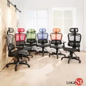 LOGIS 邏爵 漢斯彩網護背透氣全網椅 辦公椅 電腦椅 主管椅 工學椅【DG820】