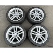 二手/中古鋁圈輪胎 原廠 賓士 W204 17吋 5孔112 前後配 銀 含胎 225/45-17 245/40-17